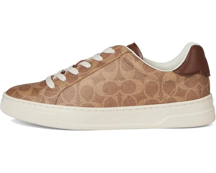 Кроссовки High Line Signature Coated Canvas Sneaker от COACH с фирменным принтом