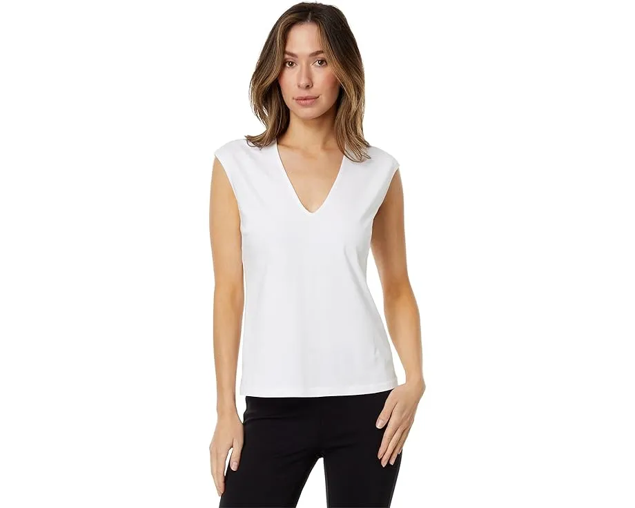 Топ без рукавов NIC+ZOE с V-образным вырезом из мягкой ткани с растяжкой