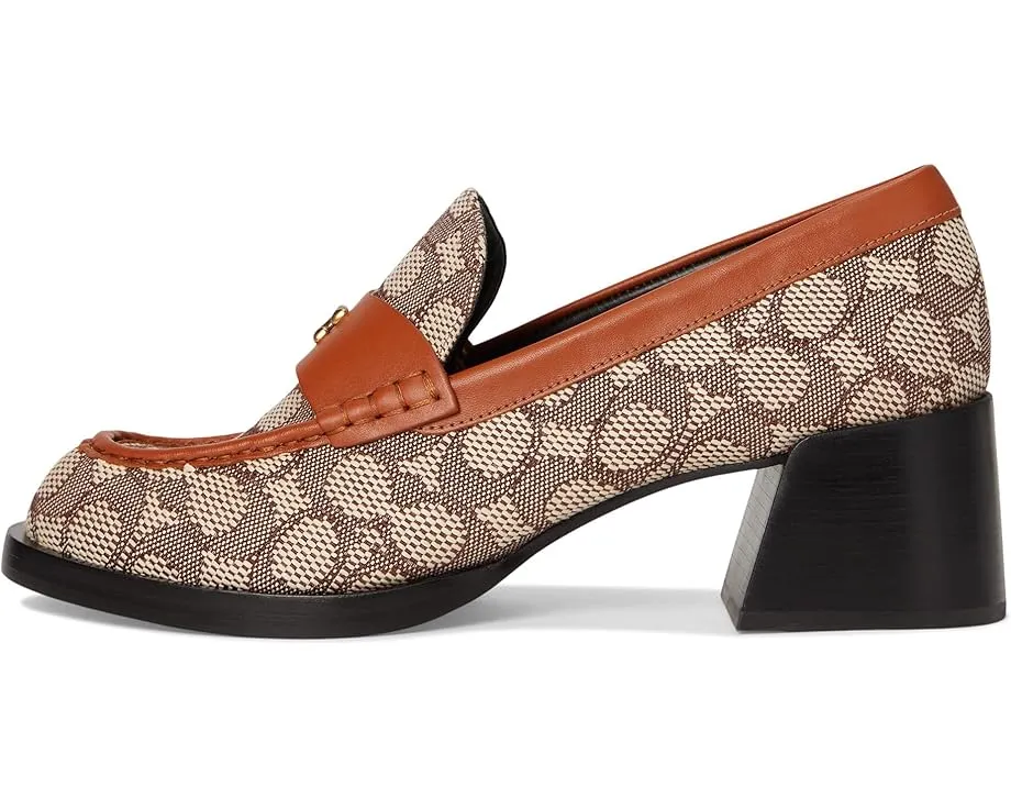 COACH Лоферы Natalie из текстильного жаккарда с квадратным каблуком