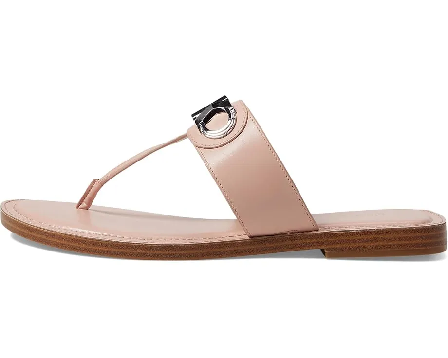 Сандалии MICHAEL Michael Kors Parker Thong с кожаным верхом и круглым носком