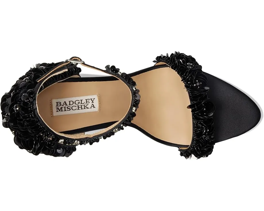 Босоножки Badgley Mischka Venus на шпильке с кристаллами и перекрестными ремешками