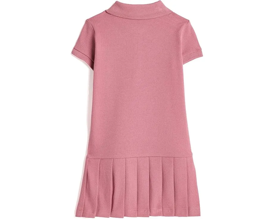 Платье-поло с плиссированной сеткой и стрейчем Polo Ralph Lauren для детей