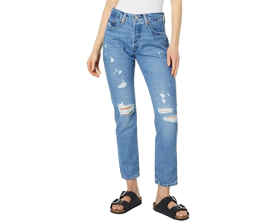 Джинсы Levi's Premium 501 Skinny с прямыми штанинами и застежкой на пуговицах
