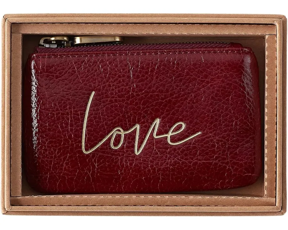 Подарочный клатч HOBO Sentiment Pouch с надписью Love