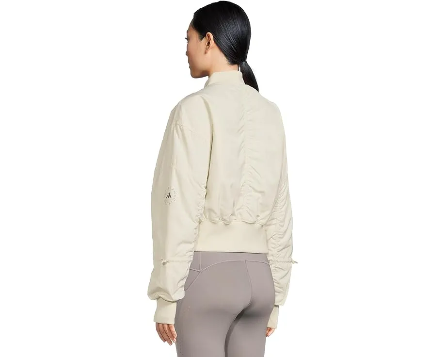 Короткая тканая куртка-бомбер adidas by Stella McCartney из переработанных материалов