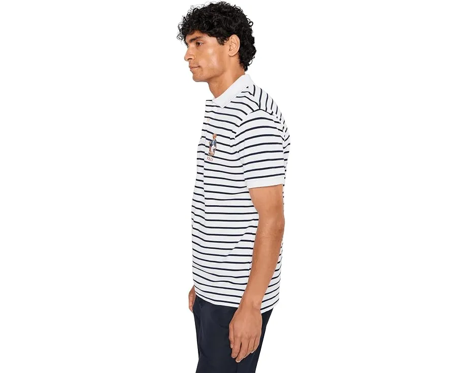 Поло Polo Ralph Lauren Custom Slim Fit с медведем