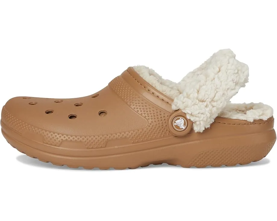 Кроксы Crocs Classic Fleece Lined Clogs с меховой подкладкой и регулируемым ремешком