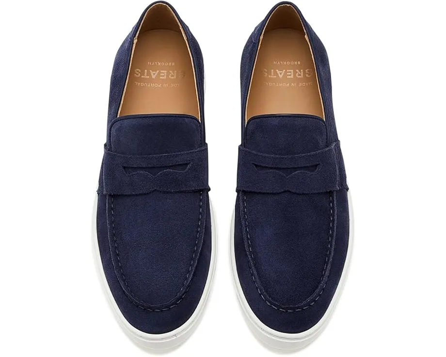 GREATS лоферы Paros Penny из замши