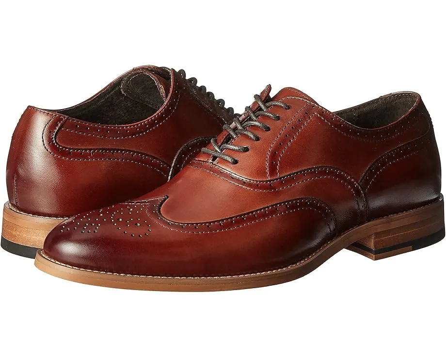 Оксфорды Stacy Adams Dunbar Wingtip с перфорацией и каблуком