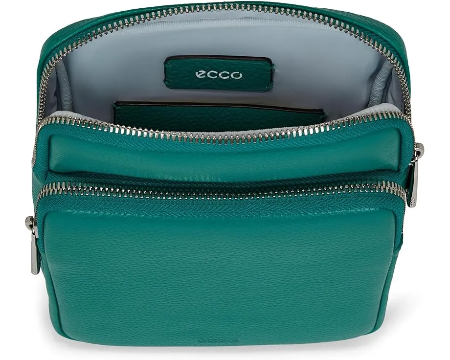 Сумка через плечо ECCO Flat Pouch из лазурной тесненой кожи