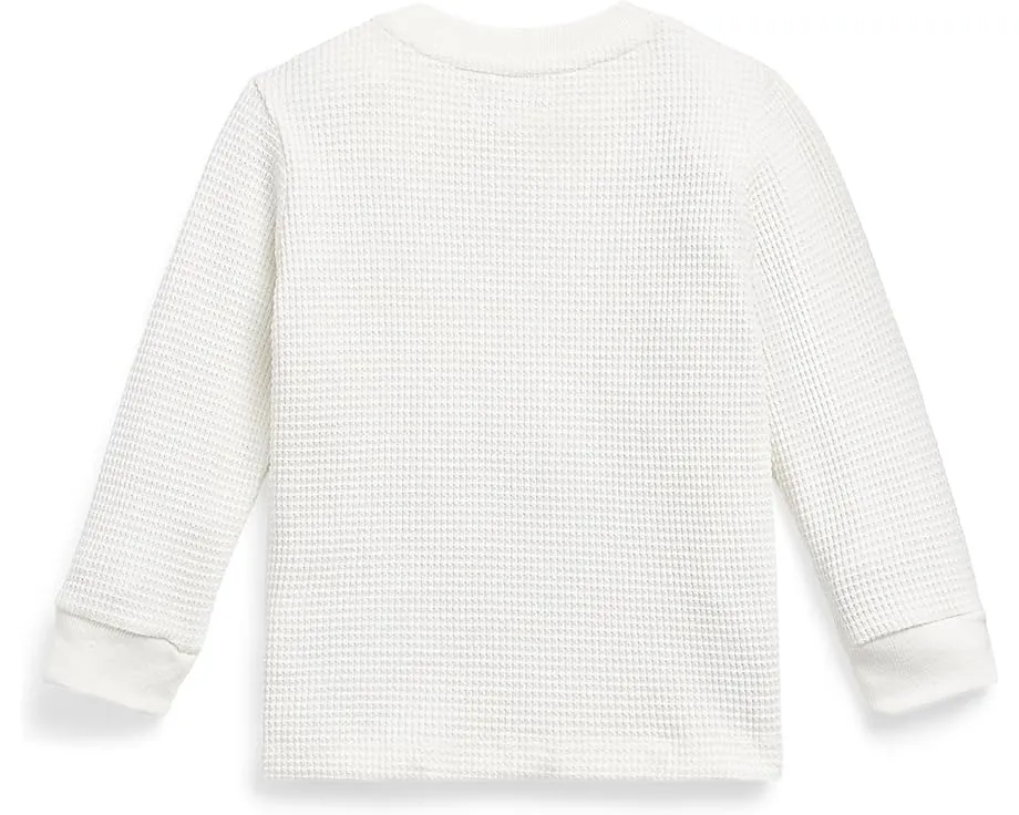 Детская водолазка Polo Ralph Lauren с длинным рукавом из вафельной ткани