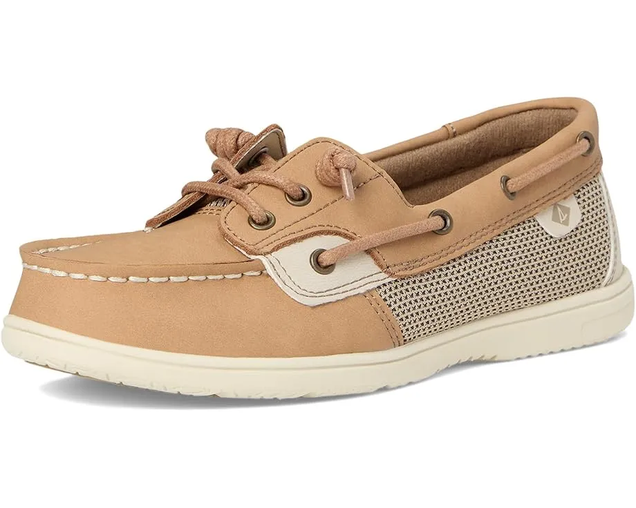 Детские лоферы Sperry Kids Shoresider 3-Eye с текстильным верхом и системой шнуровки 360°