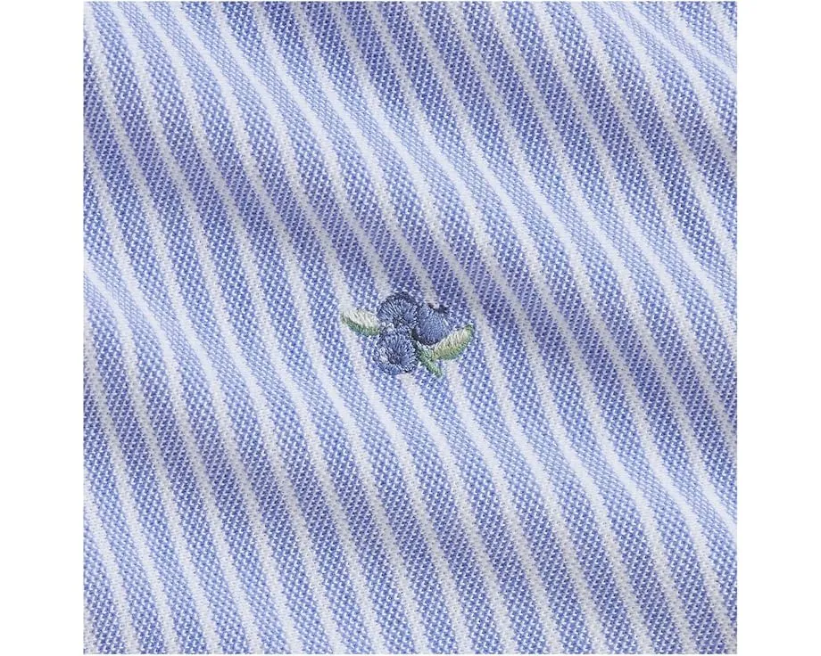 Комплект для девочки Polo Ralph Lauren Kids платье и шортики из хлопковой сетки с вышивкой черники