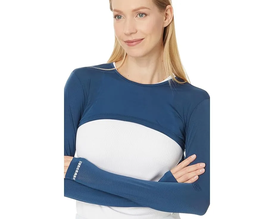 Топ Jamie Sadock Sunsense с длинным рукавом и защитой SPF 35 из нейлона и спандекса