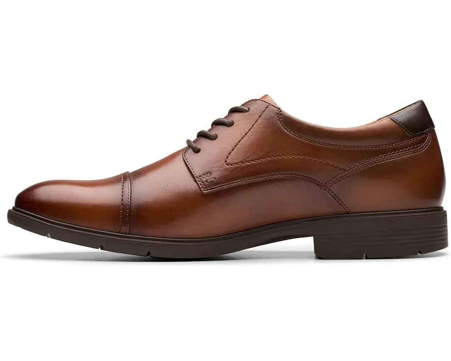 Оксфорды Clarks Eldredge Cap с мыском и резиновой подошвой