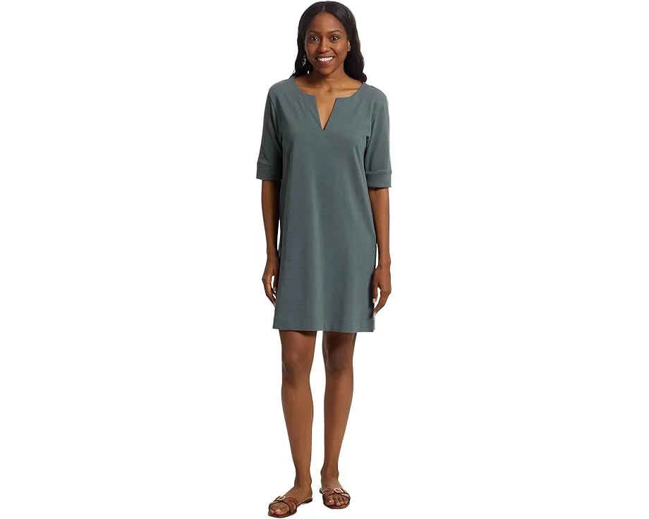 Платье Lilla P с разрезным воротником и рукавом три четверти