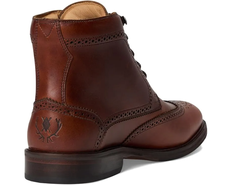 Ботинки Martin Dingman Old Row Wingtip с кожаным верхом и блоком каблука