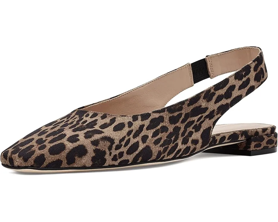 Босоножки Stassi Slingback Stuart Weitzman с леопардовым принтом на каблуке