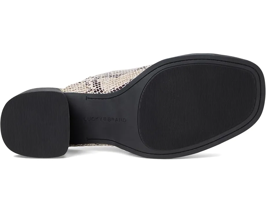 Босоножки Lucky Brand Jamira Asymmetrical Mule с квадратным носком и устойчивым каблуком