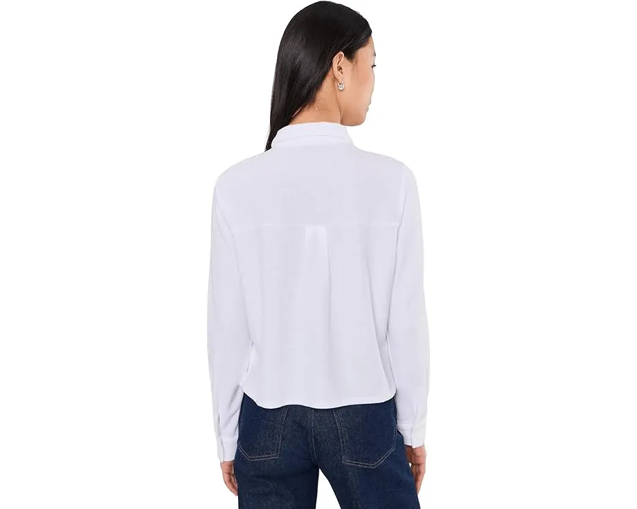 Рубашка Eileen Fisher Petite с классическим воротником из стрейч-джерси