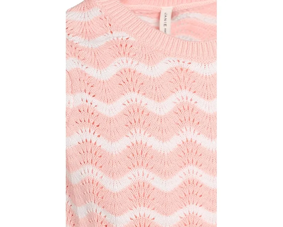 Топ Janie and Jack с вязаным крючком узором и зубчатым краем