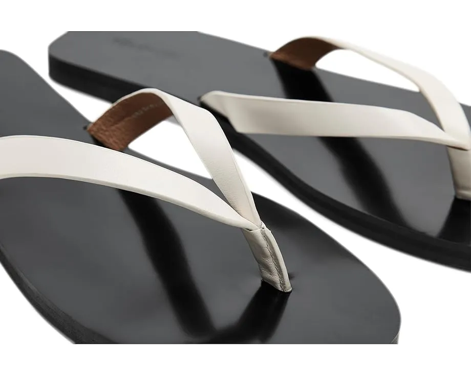 Сандалии Greene Thong Slide от Madewell с кожаным верхом и открытым носком