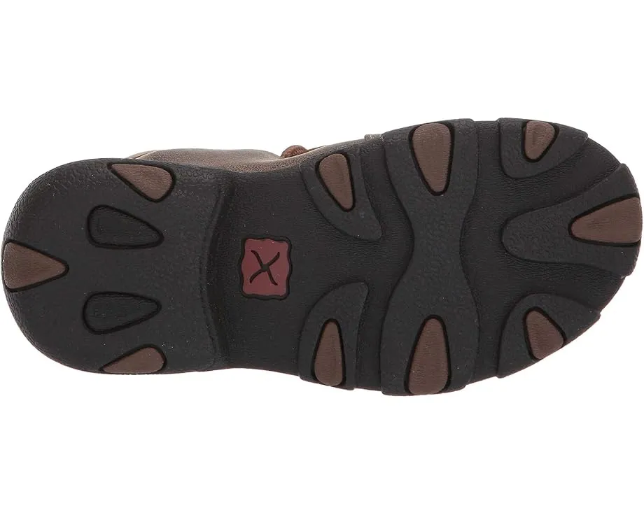 Детские мокасины Twisted X Driving Moc с замшей и резиновой подошвой