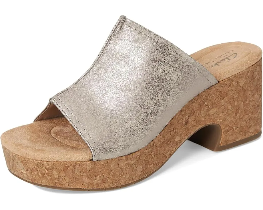 Сандалии Clarks Nerisa Vine на пробковом каблуке с мягкой стелькой