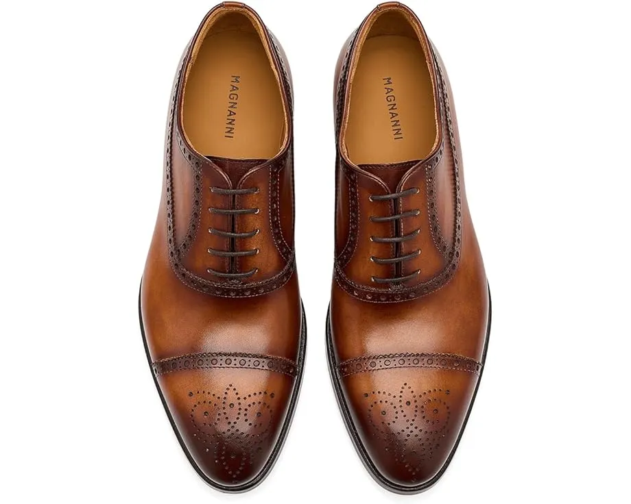 Туфли Magnanni Hipolito с перфорацией на носке из натуральной кожи