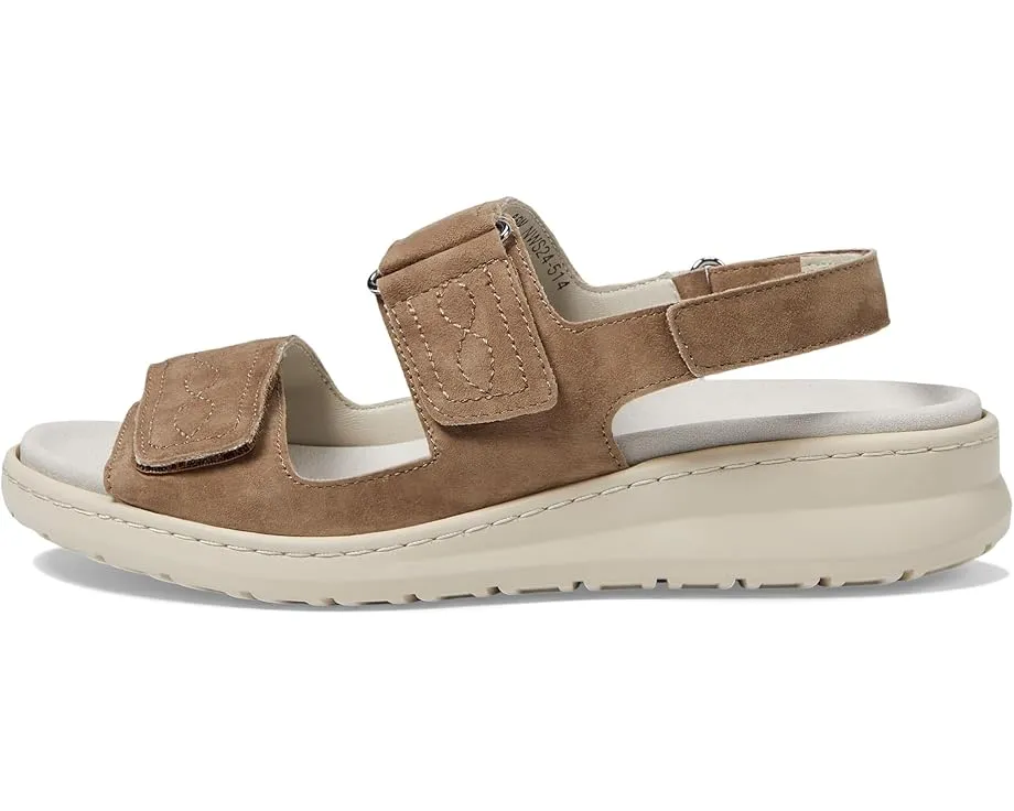 Сандалии Key с тремя липучками и стелькой из замши David Tate