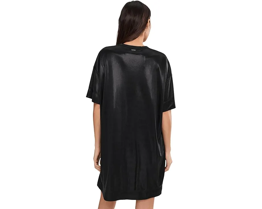 Мини-платье AllSaints Sparkle Tee Dress с блестками