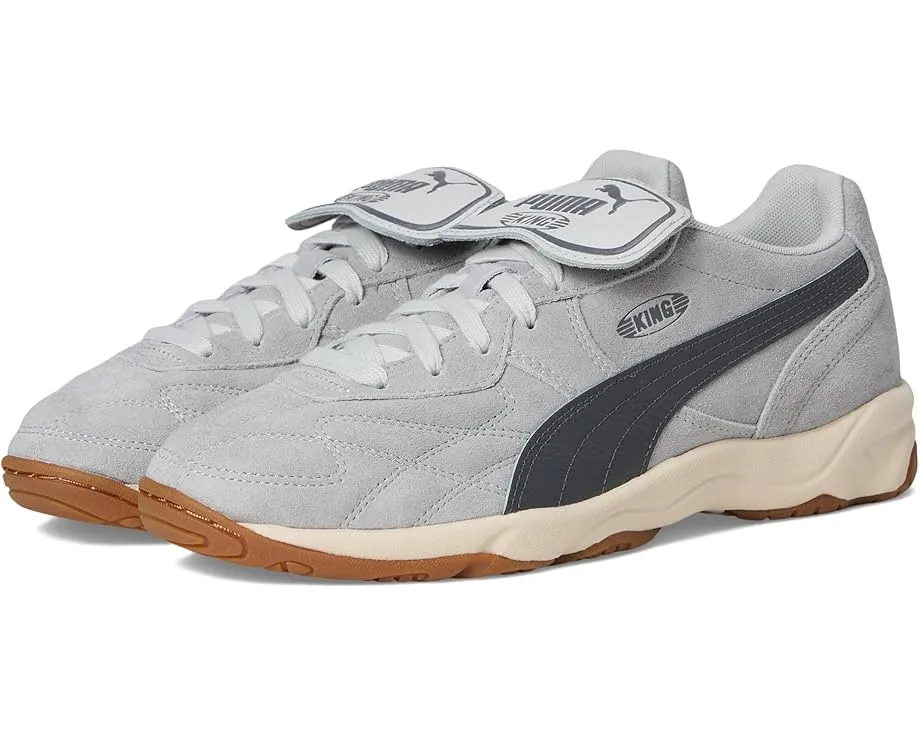Кроссовки King Indoor от PUMA из кожи с золотым тиснением