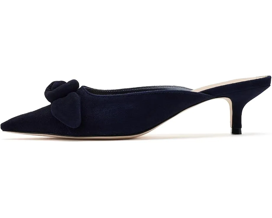 Мюли Layla Suede Kitten Heels от Cinq à Sept на низком каблуке
