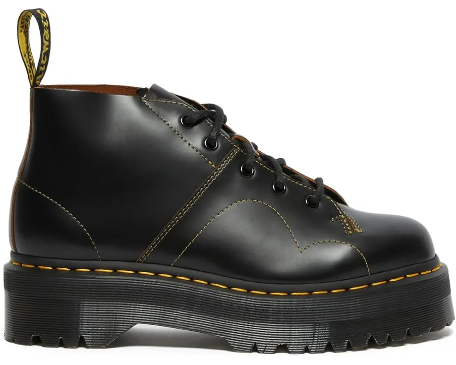 Ботинки Dr. Martens Church Quad на платформе с кожаным верхом