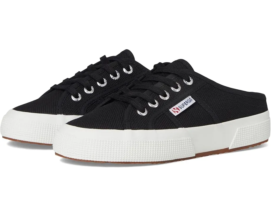 Мюли Superga 2402 из премиального хлопка с вулканизированной подошвой