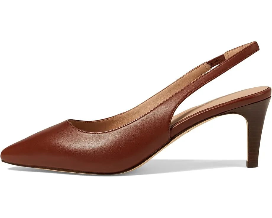 Cole Haan лодочки Vandam на каблуке 65 мм с леопардовым принтом и открытой пяткой