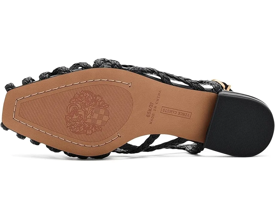 Плоские босоножки Stiorra с плетеными бретелями и квадратным каблуком Vince Camuto