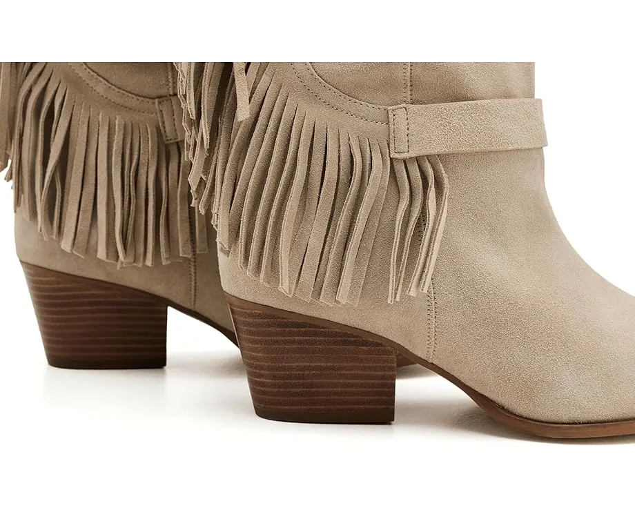 Ковбойские сапоги Free People Faith Fringe Western с бахромой и замшевым верхом