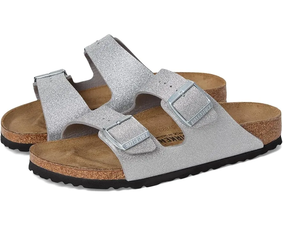 Сандалии Birkenstock Arizona Shiny Glitter с блестками и пробковой стелькой