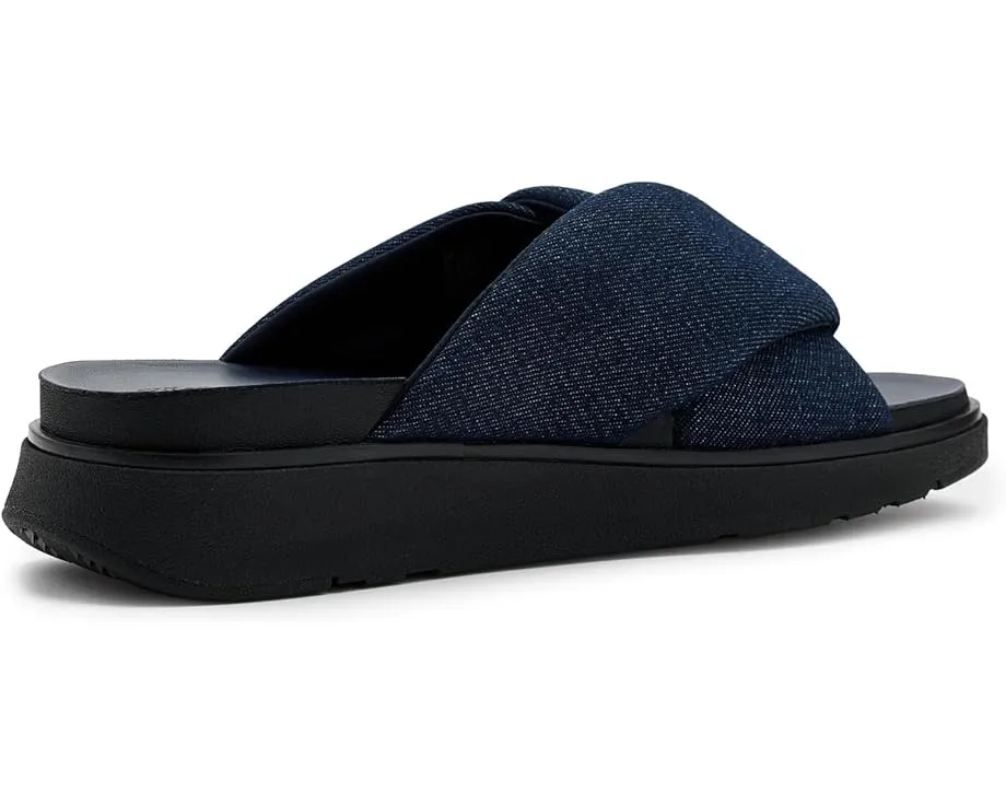 Сланцы FitFlop Gen FF Folded из денима с клиновидным каблуком