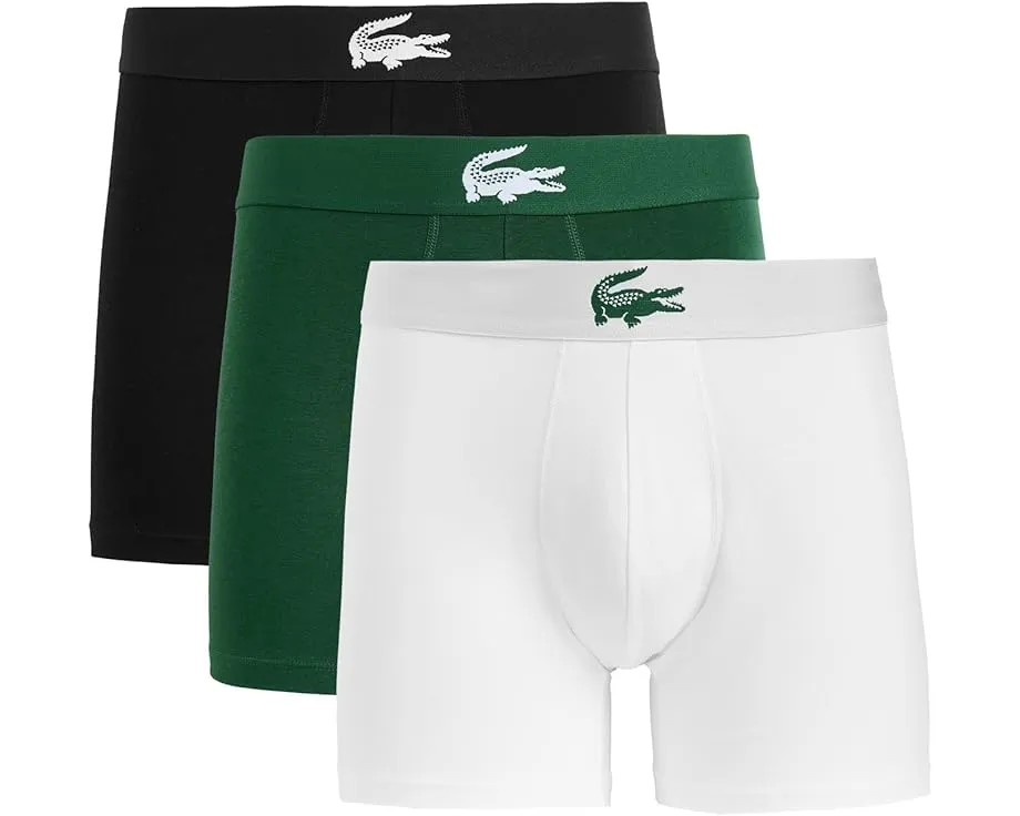 Lacoste 3 пары трусов-боксеров из стрейч-джерси на каждый день