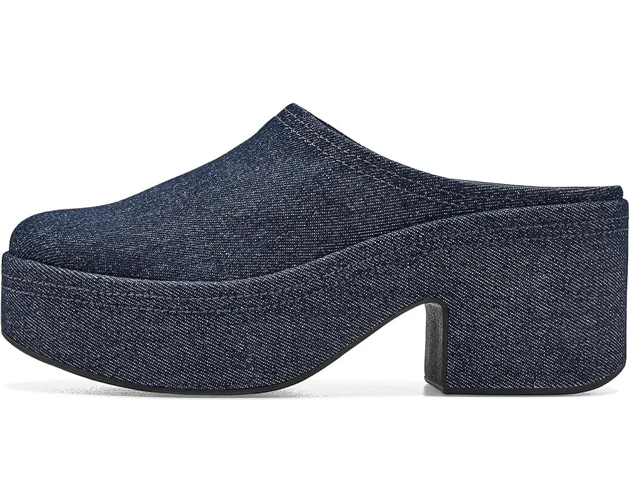 Мюли FitFlop Platfforms Denim на каблуке с клиновидной подошвой