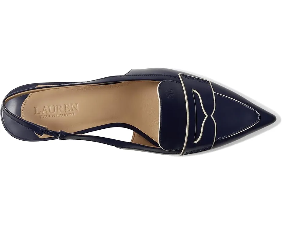 Лоферы-лодочки Lauren Ralph Lauren Khloe на шпильке с контрастной окантовкой