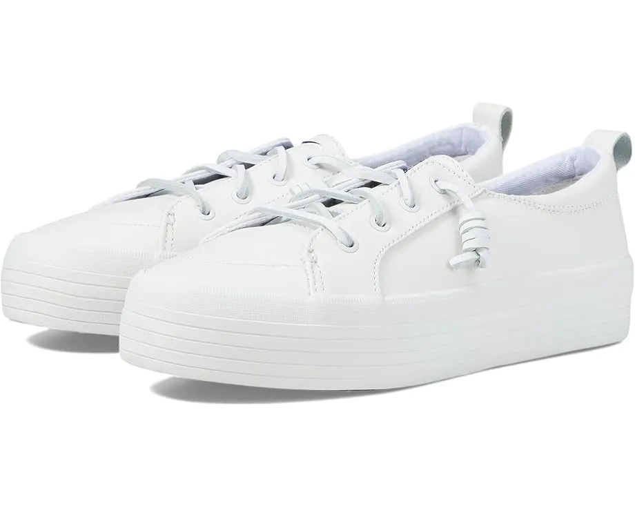 Кроссовки Sperry Crest Vibe Triple Leather на высокой платформе