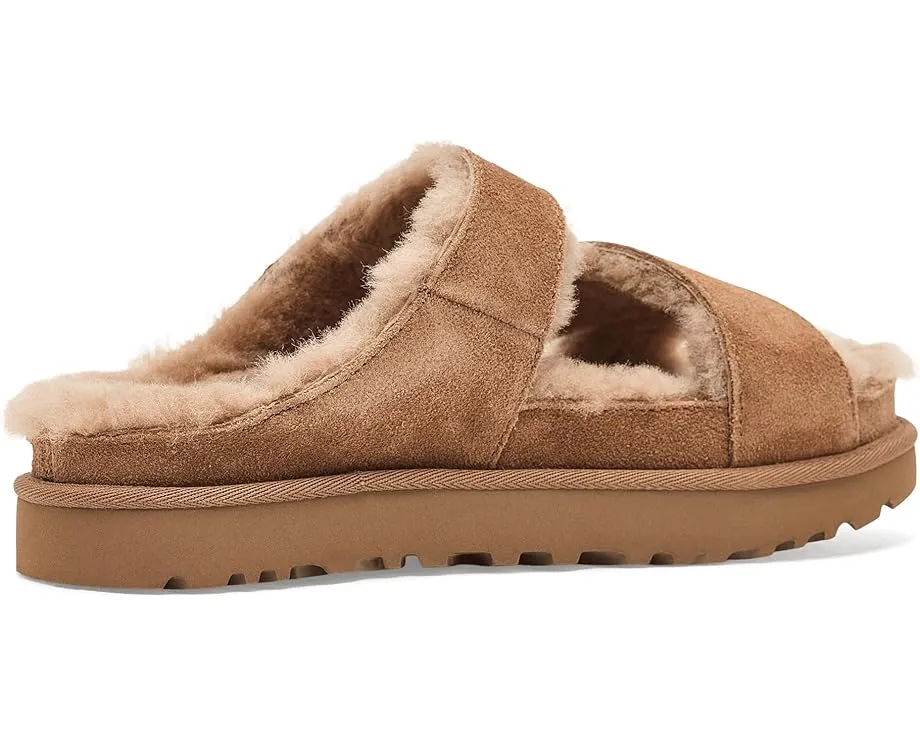 Сандалии UGG Greenport Cross Strap Slide с меховой подкладкой
