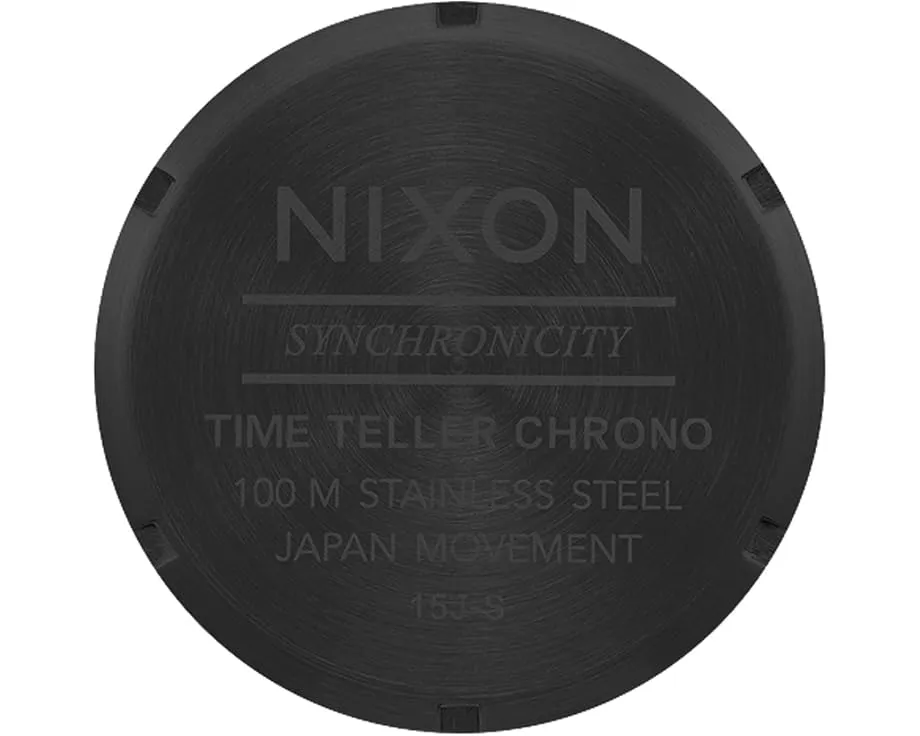 Nixon Time Teller Chrono хронограф с японским кварцем и браслетом из стали