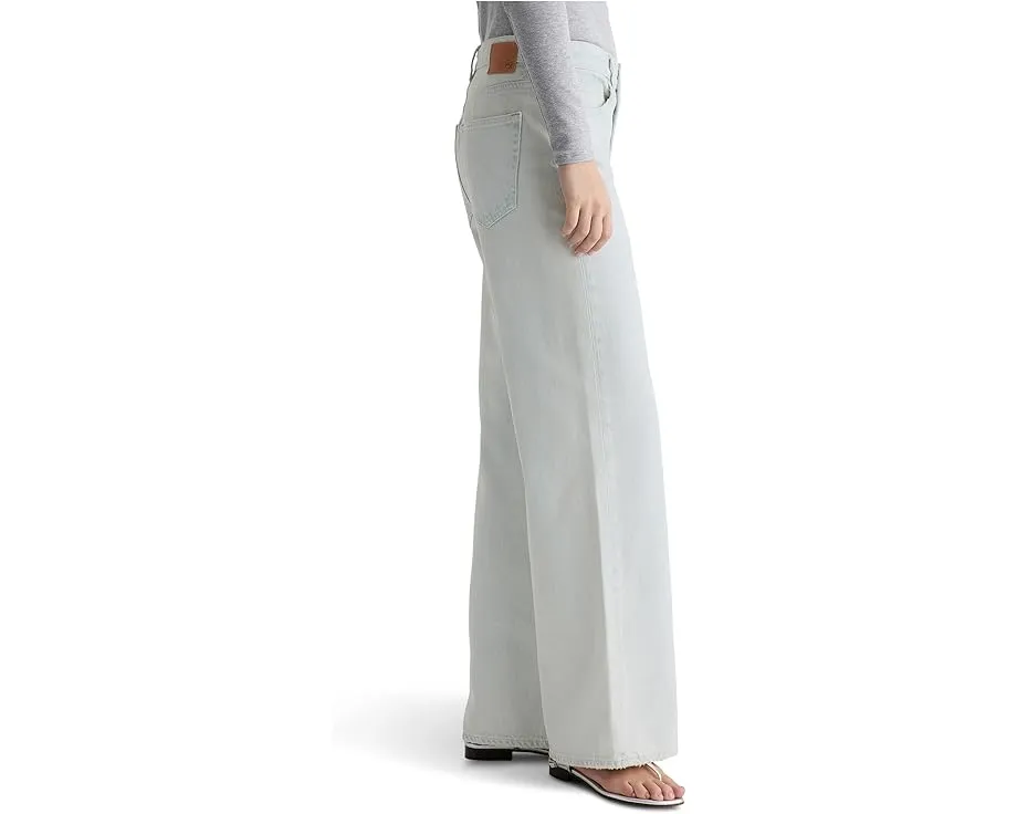 Джинсы Saige Mid-Rise Wide Leg AG Jeans в Luminance со свободной посадкой