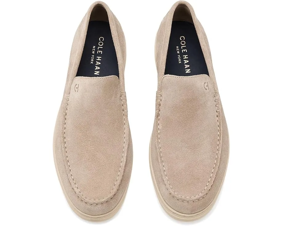 Лоферы Greenwich Grand Venetian Cole Haan из замши с округлым мысом