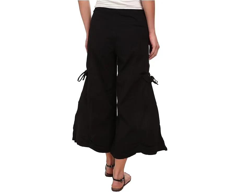 Широкие брюки Cargo Gaucho Crop с завязками и карманами XCVI