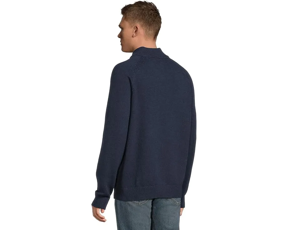 Невероятно мягкий свитер L.L.Bean из хлопка и кашемира с молнией на четверть